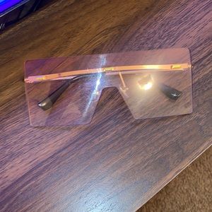 Clear Pink Sunglasses